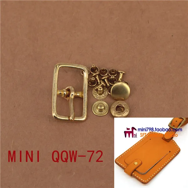 DIY Handmade Leather bag hardwares Luggage accessories MINI version of