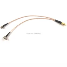 10 шт. Sma разъем Женский двойной Ts9 мужской распределительный короткий вывод кабель RG316 20 см для сети 4G антенна