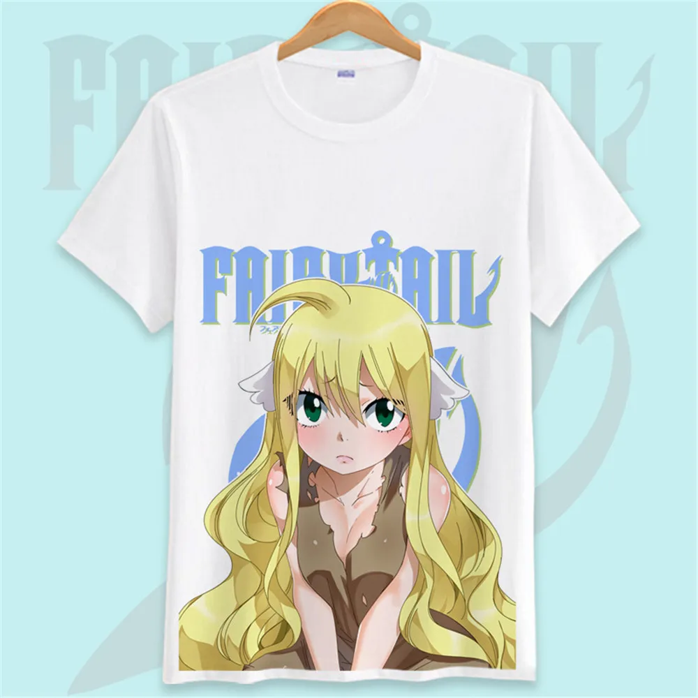 Cosplay&Ware [0]T-shirts Fairy Tail Cosplay T Shirt Black O-neck Short Sleeve Costumes Magical Tops Tees Adult Kid -Cosplay&Ware anime Shop