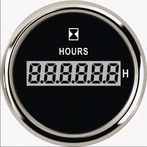 1 шт. абсолютно новые часы 52 мм водонепроницаемые часы Цифровые Счетчики часов 9-32 В с красной подсветкой для автомобиля грузовика автобуса лодки - Цвет: 1