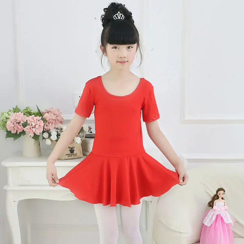 Для девочек балетный костюм Летнее Детское тренировочное платье конкурсное выступление юбка для девочек; леопардовое гимнастическое платье для танцев - Цвет: 04