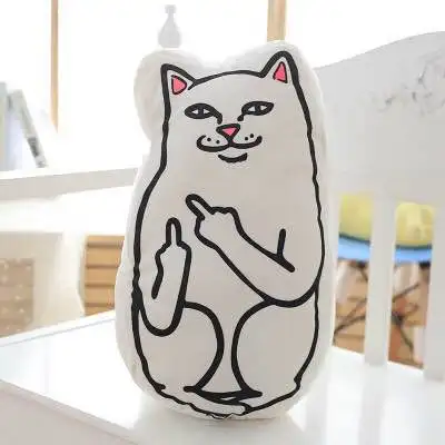 46 см Ripndip Lord Nermal Lordnermal Плюшевые игрушки Мягкая кошка зеленый инопланетянин Lil Mayo Кукла Kawaii Подушка подарок на день рождения - Цвет: 1