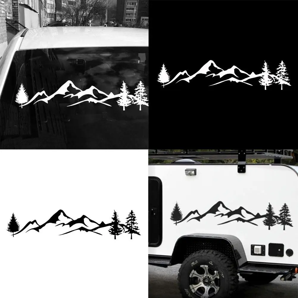 

Creative Car sticker Tree Mountain Car-Styling SUV RV Vehicle Body Windshield Decals Sticker Decor for Car motorcycle