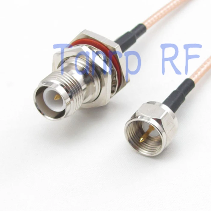 

20inch RP TNC female jack to F male plug RF adapter connector 50CM Pigtail coaxial jumper cable RG316 extension cord