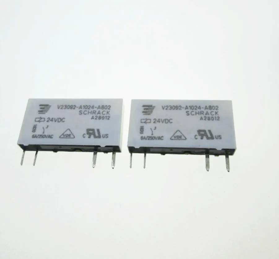 Hot Novidades 24v Relé V23092-a1024-a802 24vdc V23092-a1024-a80224vdc V23092a1024a802 24vdc Dc24v 24v 6a 250vac 4pin