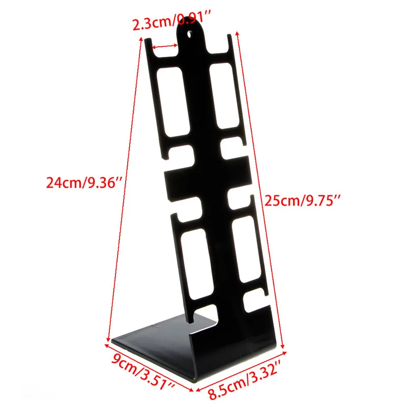 Портативный 4 слота пластиковые часы браслет Витрина Дисплей стенд держатель стойки