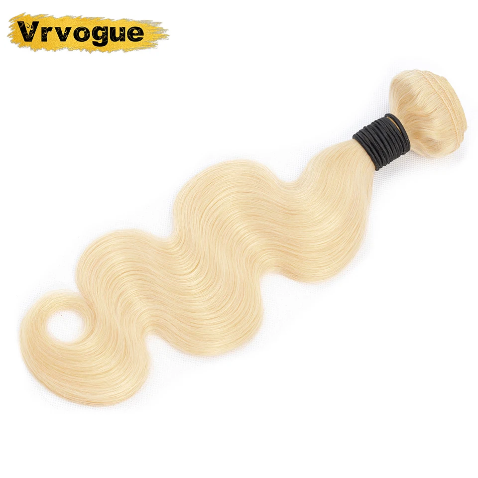 

Vrvogue Hair 613 Blonde Hair Malaysia Body Wave Remy Hair Weft 100% Human Hair Weave Bundles 10-30 Inch 1 Pcs Lot