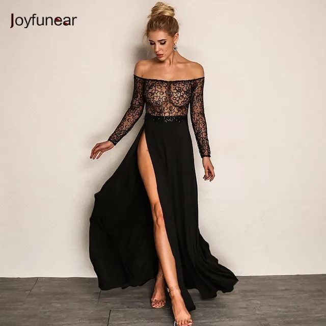 Joyfunear Sexy verano Vestido Mujer 2018 moda transparente