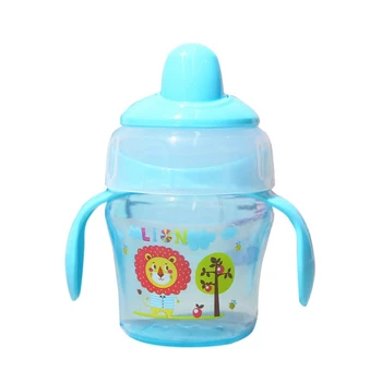 

Baby Gift Baby Cup With Straw 120ML Baby Cartoon Water Bottle Infant Cups With Duckbill Mouth Shape For Feeding Baby Training