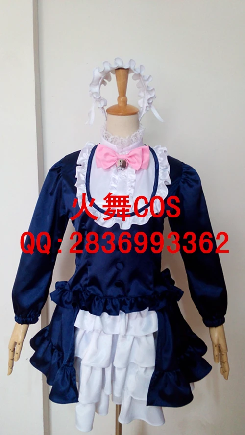 2017 Hot Anime SHOW BY ROCK!! Cyan new Lolita Party Dress Skirt Cosplay Costume Custom-made Any Size | Тематическая одежда и