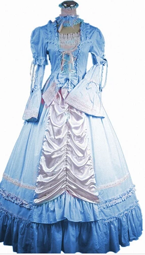 Без рукавов Южный колокол Костюм Готическая Лолита платье в викторианском стиле вечерние костюмы на Хэллоуин для Для женщин для взрослых Индивидуальные