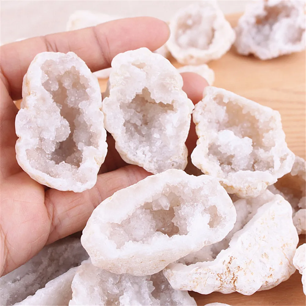 

1PC Geode Raw Irregular Natural Stone Rock Crystal Quartz Cluster Druzy Mineral Geode Specimen Home Decoration Collect Stones