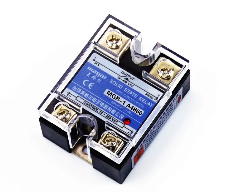 

Solid State Relay Single-phase D4860 MGR - 1 AC Control AC SSR 60AA
