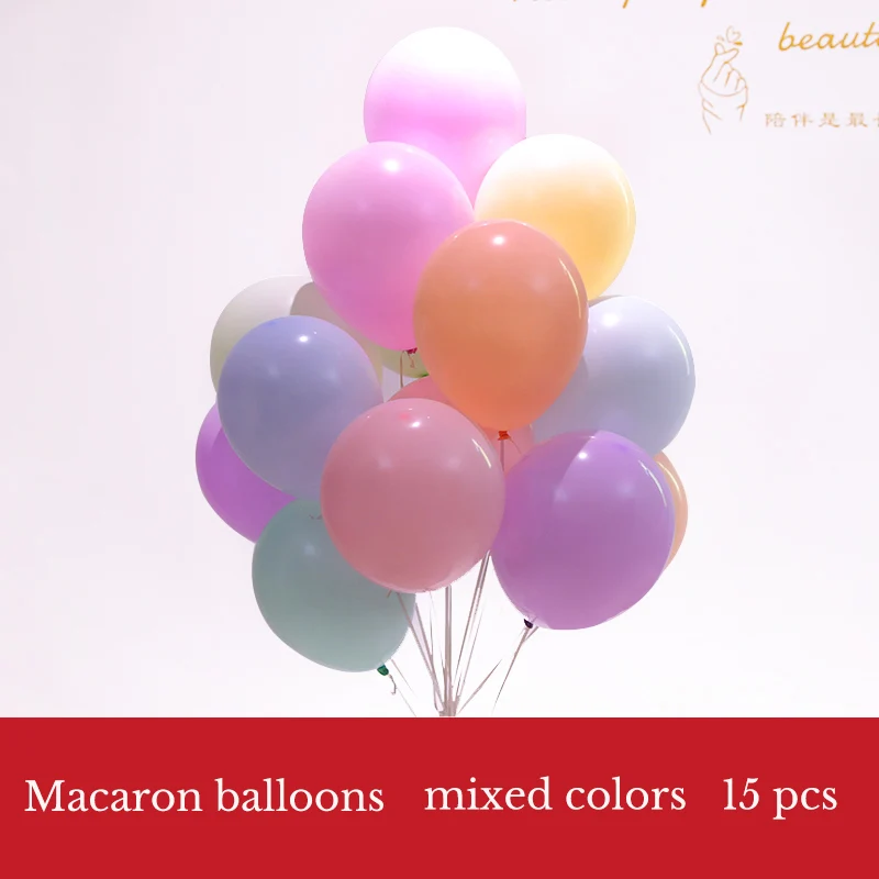 marcaron balloons mixed colors 15pcs