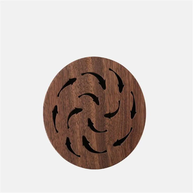 Xiaomi Incense burner Lucky charm Black walnut Material Oriental Aesthetics Holder Handmade Censer for House Office Decoration (6)