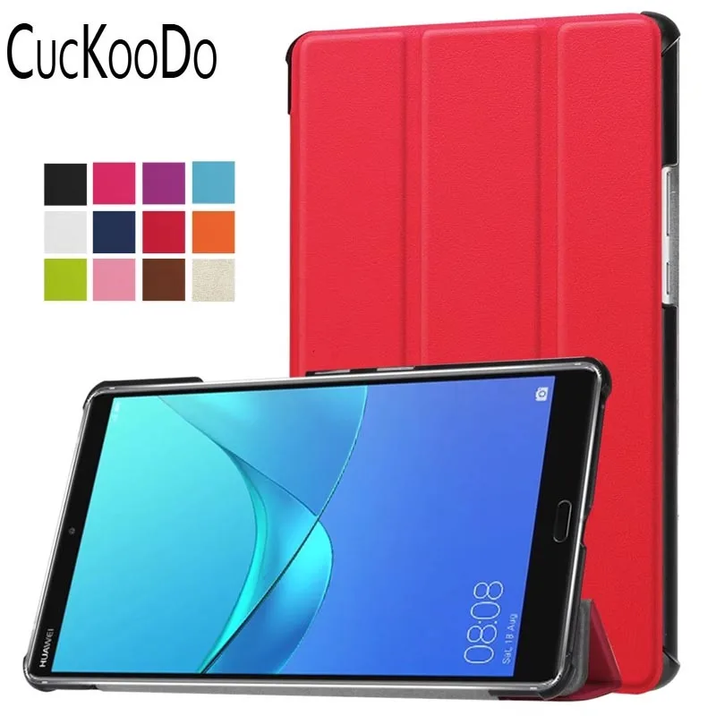 US $478.00 CucKooDo 100Pcslot TriFold Ultra Slim Stand Smart Case cover for Huawei MediaPad M5 84 Android Tablet