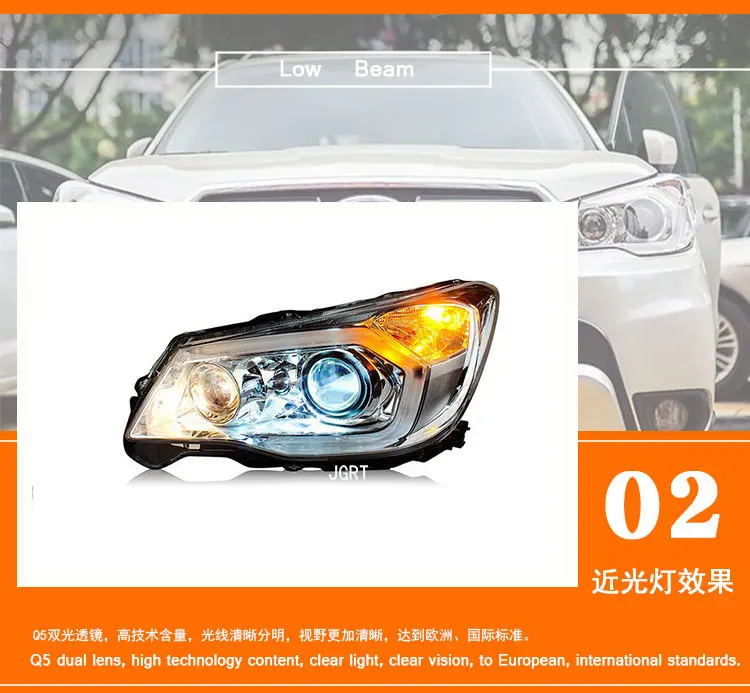 Добавить почтовые расходы для Subaru Forester фары 2013- светодиодный фары DRL H7 D2H Hid вариант Ангел глаз би ксенон луч