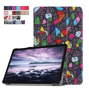 

Magnet Flip Case For Samsung Galaxy Tab A 10.5'' 2018 T590 T595 Cover SM-T590 SM-T595 Smart Wake Sleep PU Leather Coque+Stylus