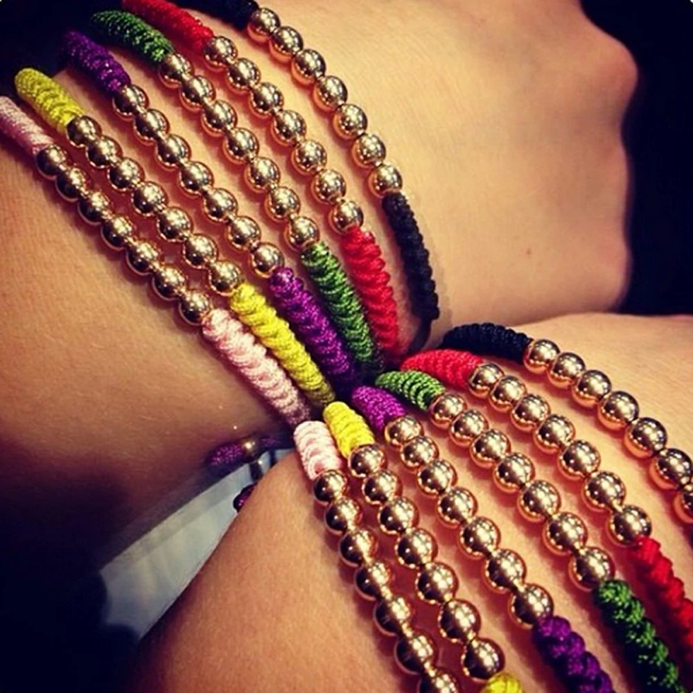 

(10 шт./Лот) Anil Arjandas браслеты для мужчин и женщин из нержавеющей стали с бусинами очаровательные красные/черные бриллиантовые браслеты макраме для женщин