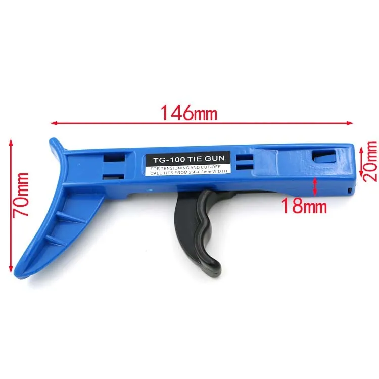 TG-100 крепление и режущий инструмент специально для кабельной стяжки пистолет для нейлоновой кабельной стяжки Ширина: 2,4-4,8 мм