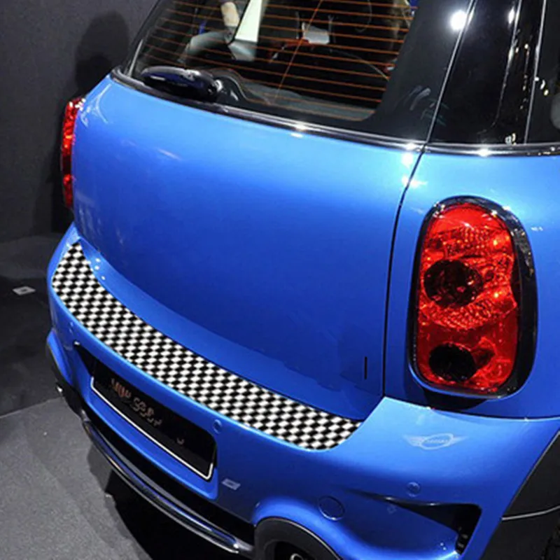 Car Rear Bumper Decoration Sticker Trunk load edge Deco For Mini Cooper Clubman Countryman R55 R56 R57 R60 F55 F56 (1)