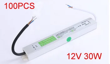 

100pcs high quality 12V 30W DC12V 2.5A Waterproof Electronic LED Driver Transformer , Switching Power Supply Mains Free Shipping