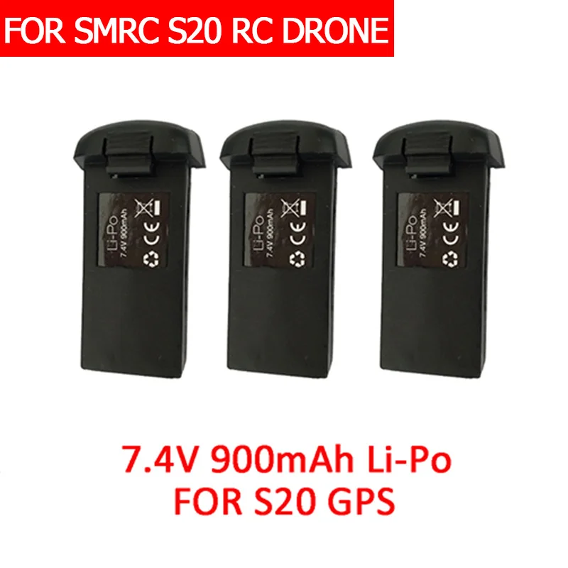 

SMRC S20 RC drone extra battery 7.4V900MAH Spare battery for S20 GPS DRONE