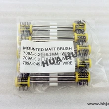 10 шт. матовые Pro-Texturning Кисти, желтый цвет, проволока Диаметр: 045 мм, ювелирные инструменты, матирующие проволочные щетки