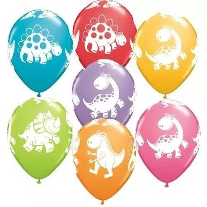 12 x DINOSAUR LATEX BALLOON DINOSAUR ANIMAL BALLOON DINOSAUR THEME PARTY-2