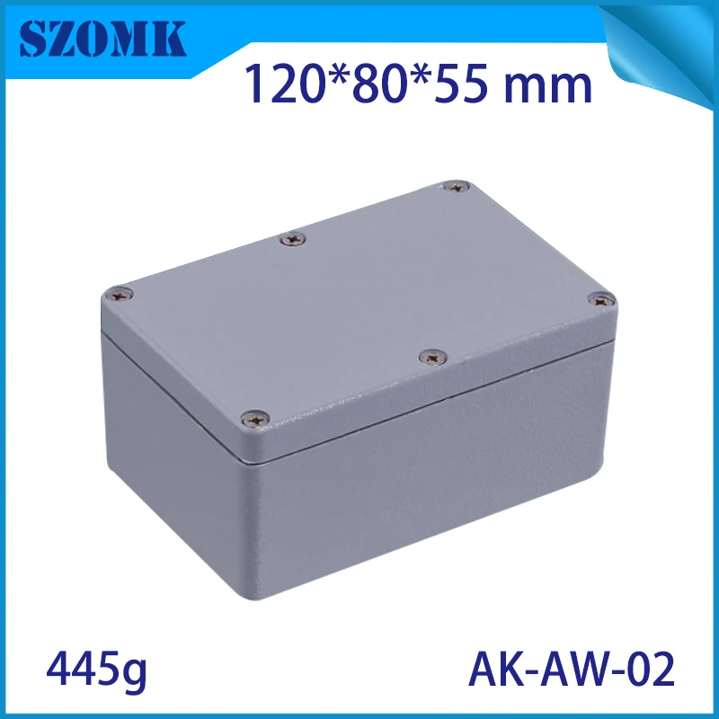 

Aluminum Color Waterproof Outdoor Electrical Junction Box Weatherproof Aluminium Project Case Power Supply Enclosures PG Connect