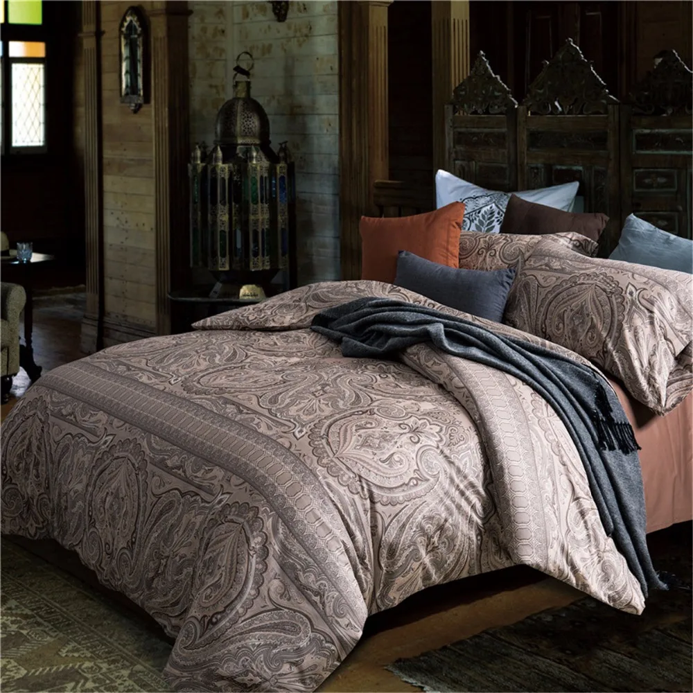 Luxury 5pc Duvet Cover Set Egyptian Cotton Ultra Silky Soft Solid