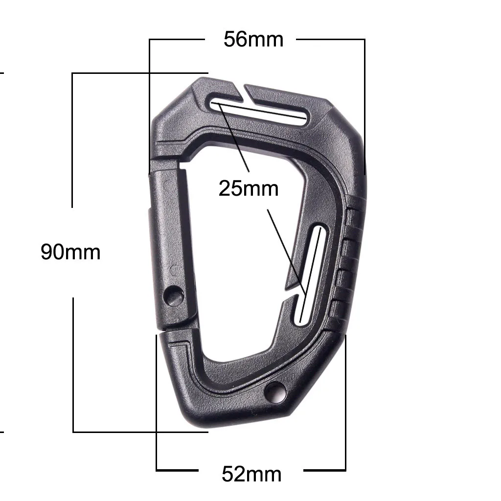 4 шт пластиковые защелки карабин скалолазание Пряжка открытый подвесной брелок-крючок Карабин c612