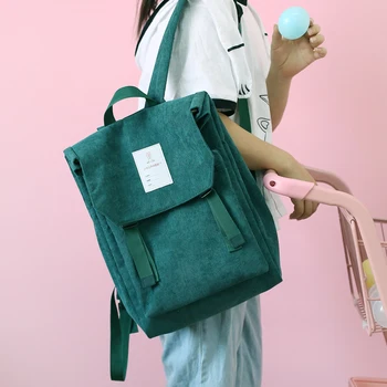 

Korean Corduroy Women Gray Backpack Preppy Style Rabbit Travel School Bag Pack For Teenage Girls Mochila Bagpack Black Green