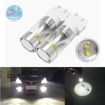

T25 3156 3157 30W 6LED Car Auto Led Brack Lights taillight Reverse Lights Super bright Turn signal lights DRL White 6000K DC12V