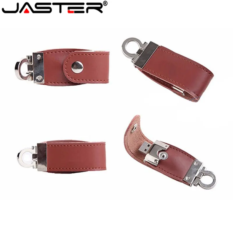 JASTER оптовая продажа кожаный usb флэш накопитель меховой брелок флешки 8 ГБ 32