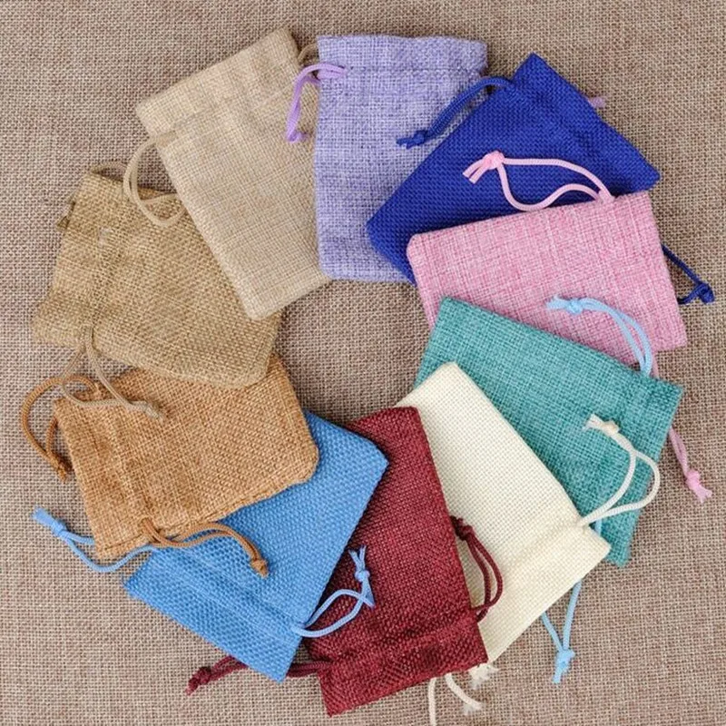 20 pcs 13x18cm/15x20cm environment friendly bundle imitation gunny bag