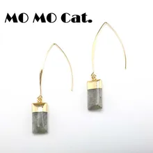 

Free shipping Fashion jewelry Wholesale gift Sparkle stone plated stone personality style earrings