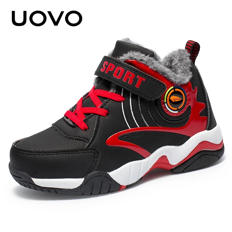 

Kids Running Shoes Winter Fashion Warm Sport Sneakers Comfortable School Shoes Plush Lining Big Children Shoes Size #31-40