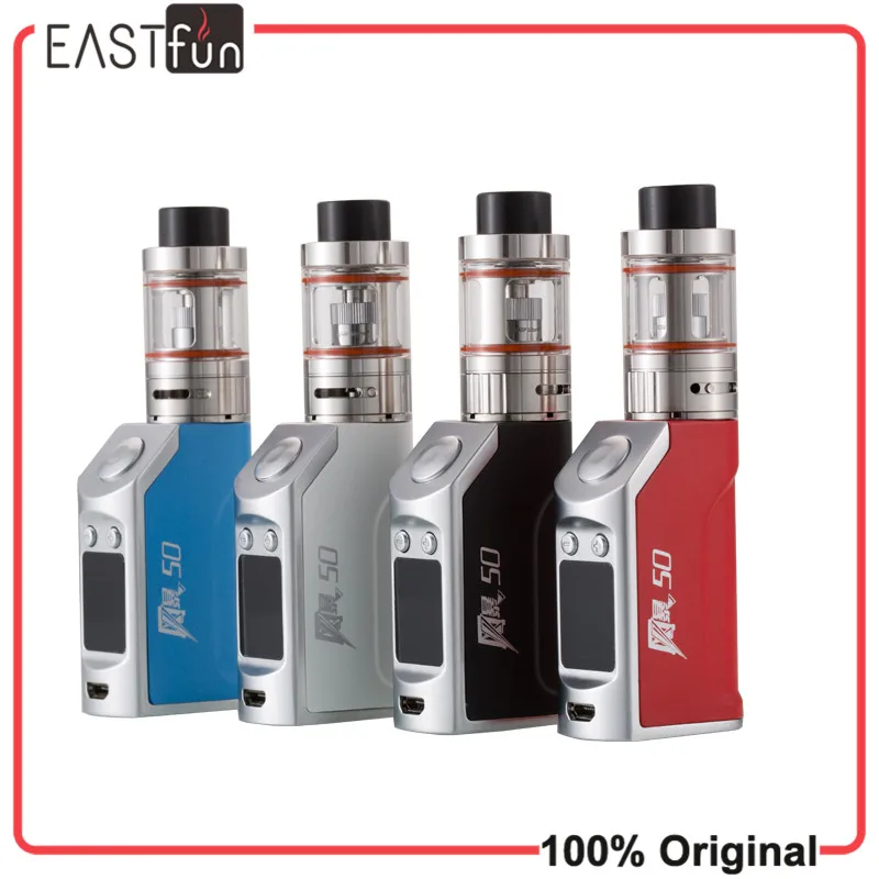 

Original Vapor Storm Mini 50W Box Mod Sub Ohm Temperature Control Electronic Cigarette storm 50 TC kit 0.3ohm vaporizer Tank