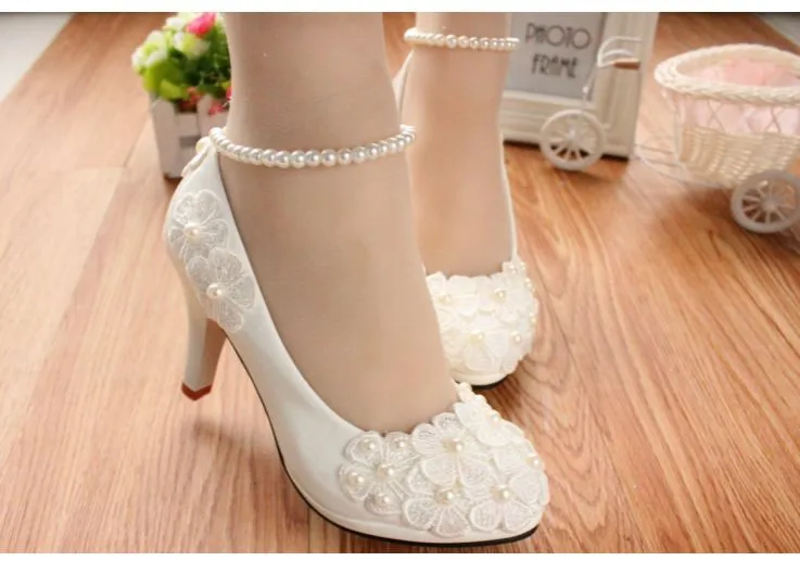 Cheap white pumps women's Clearance