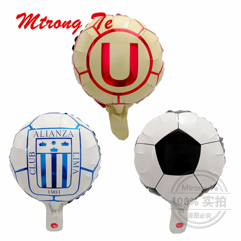 

10pcs Round Mini Football Inflatable Air Ballons Lima League Soccer for Birthday Party Decorations Sports Fan's Gift Kids Toys