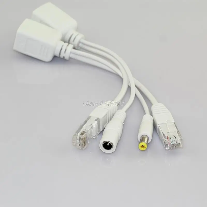 10 пар 12 V Poe Splitter l Мощность питания кабель адаптер Poe Rj45 Poe инжектор питания синтезатор сепаратор комбайнер Cctv аксессуары