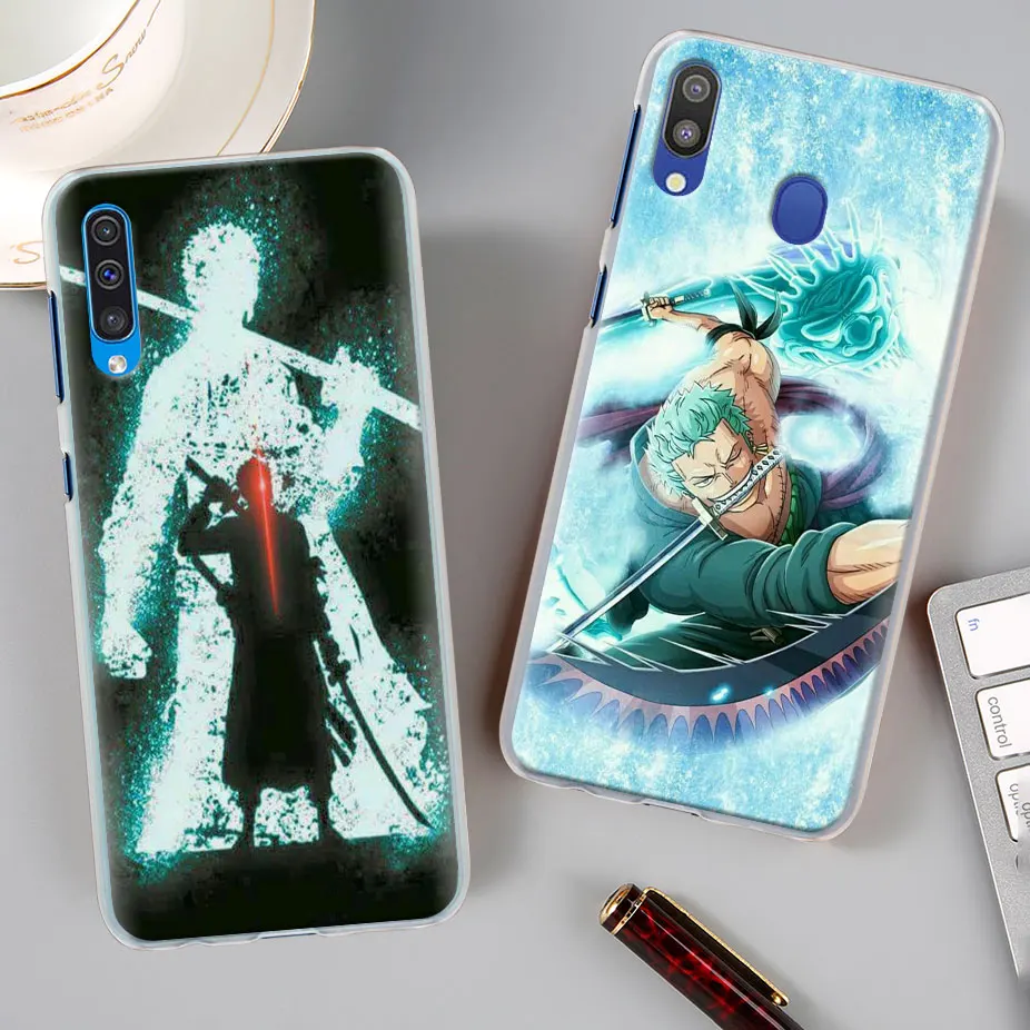 One Piece Roronoa Zoro Case Cover for Samsung Galaxy A30 A40 A50 A70 A6 A8 Plus A7 A9 M30 Phone Case Coque