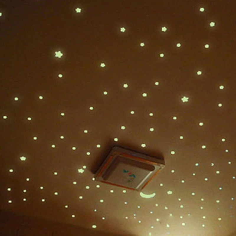 Luminous stars Luminous patch Fluorescent strips The bedroom of