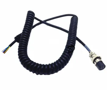 

5 piezas mano DIY cable de micrófono for Alinco radio ems-57 ems-53 dr635 dr435 dr635 radios