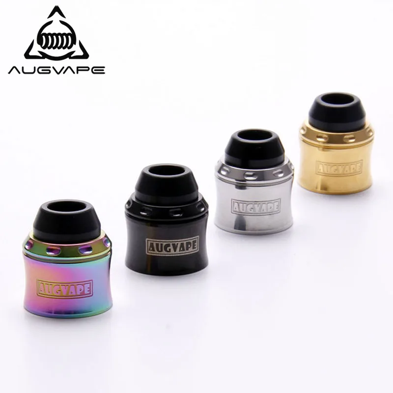 Augvape Merlin mini Top Cap Kit RDA Atomizer Cap for Merlin Mini RTA Atomizer Tank Turns to RDA Top Cap Rainbow Gold Vape Tank