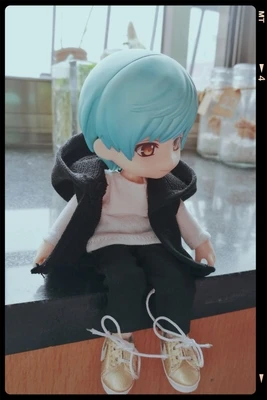 

New [Sleeveless Jacket With Hat] OB11 Jacket 1/12 Doll Coat obitsu11 Clothes (Fit Ob11,obitsu11,BJD12,cu-poche)03