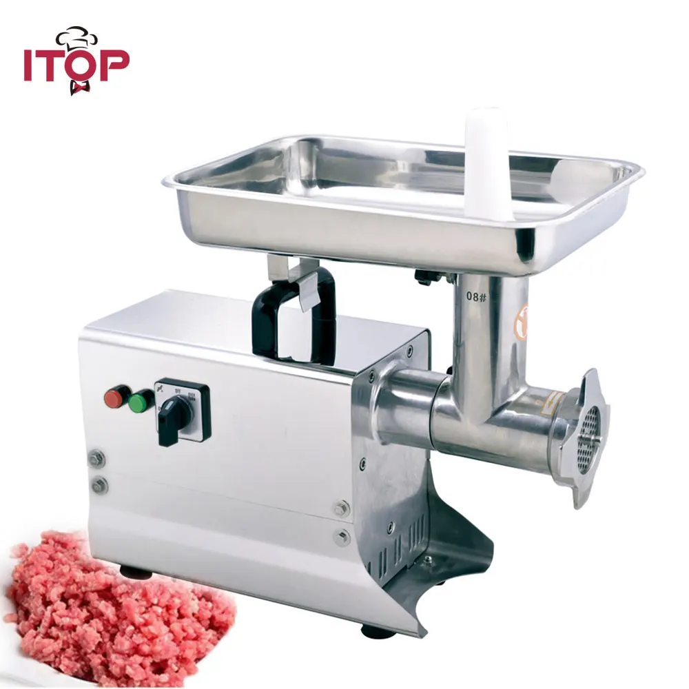 

ITOP 80kgs/h ELectric Meat Grinder Commercial Stainless Steel Meat Mincer Heavy Duty Food Chopper Sausage Filling Machine