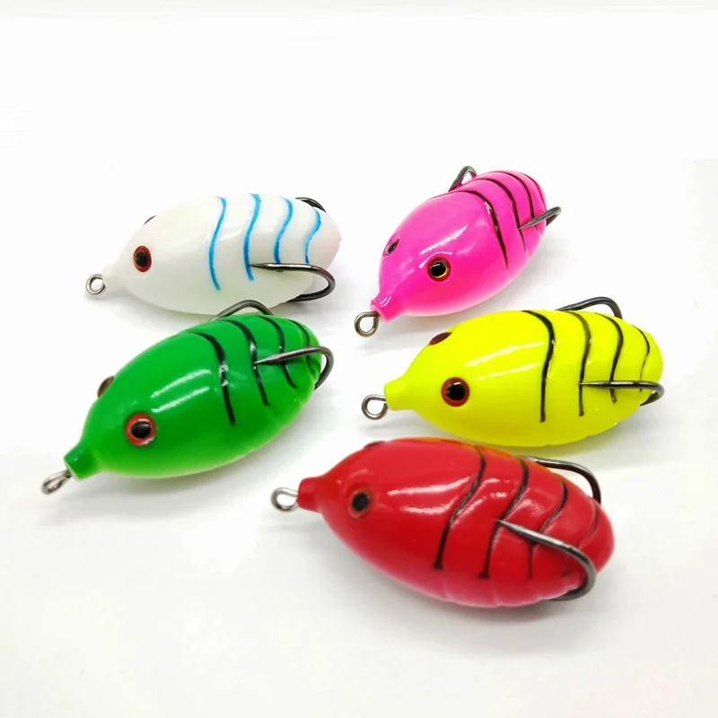 5.5cm 12g Frog Lure Fishing Lure Artificial Bait Topwater Lures Fishing Wobblers tackle Pesca Pike Bass Soft