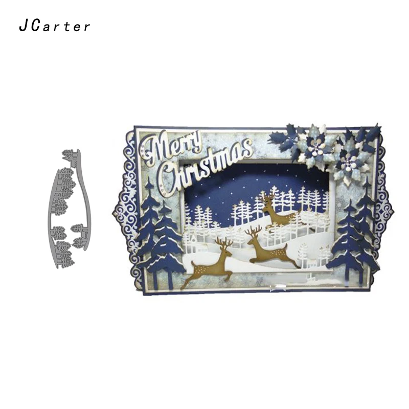 

JCarter 2Pcs Tree Forest Metal Cutting Dies Stencils Scrapbooking DIY Embossing Folder Paper Cards Maker Handmade Album Crafts